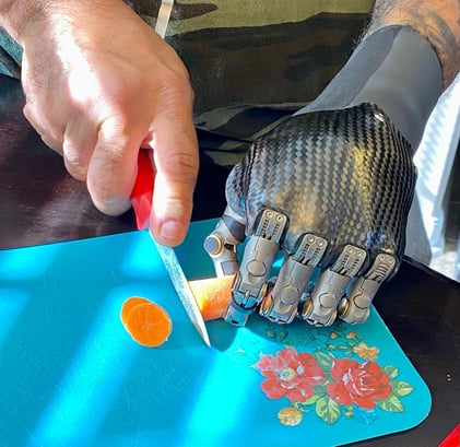 Allen Cutting Vegetables